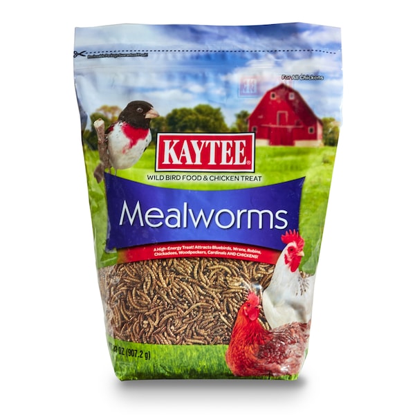Kaytee Products Kaytee Mealworms Wild Bird/Poultry Dried Mealworm Mealworms 32 oz 100527190 - main
